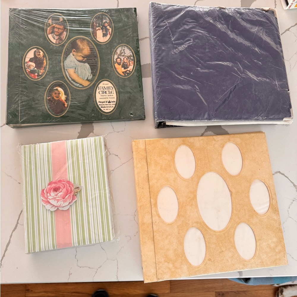 Four NEW Decorative Scrapbooks, Journal, and Photo Picture Album